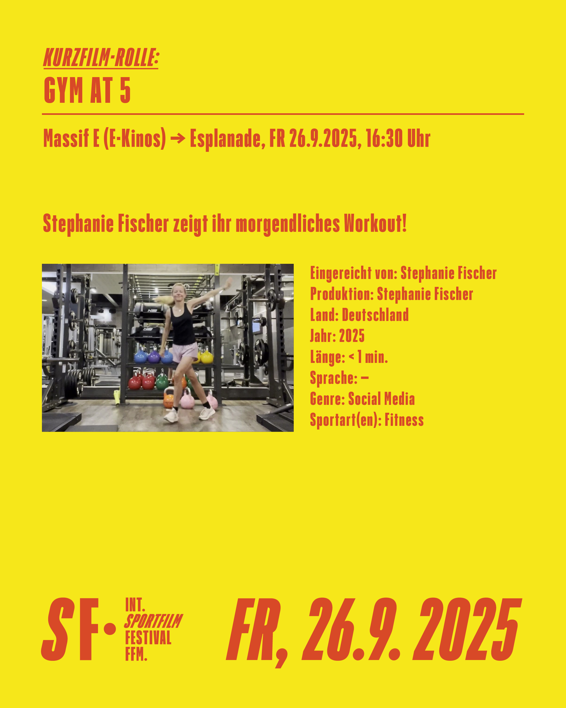 Programmkachel Freitag 6